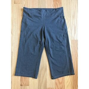 ATHLETA Gray-Black Legging Capri Bike Pants Large